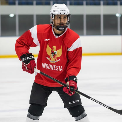 Juaraga FHEI Match Jersey Hoki Es Indonesia - Official National Team Edition - Red