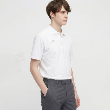 Juaraga JR Polo Signature 2.0 - Pria - Black/White/Turquoise - 100% Cotton - Breathable/Berkelas/Profesional/Olahraga/Padel/Golf/Tennis