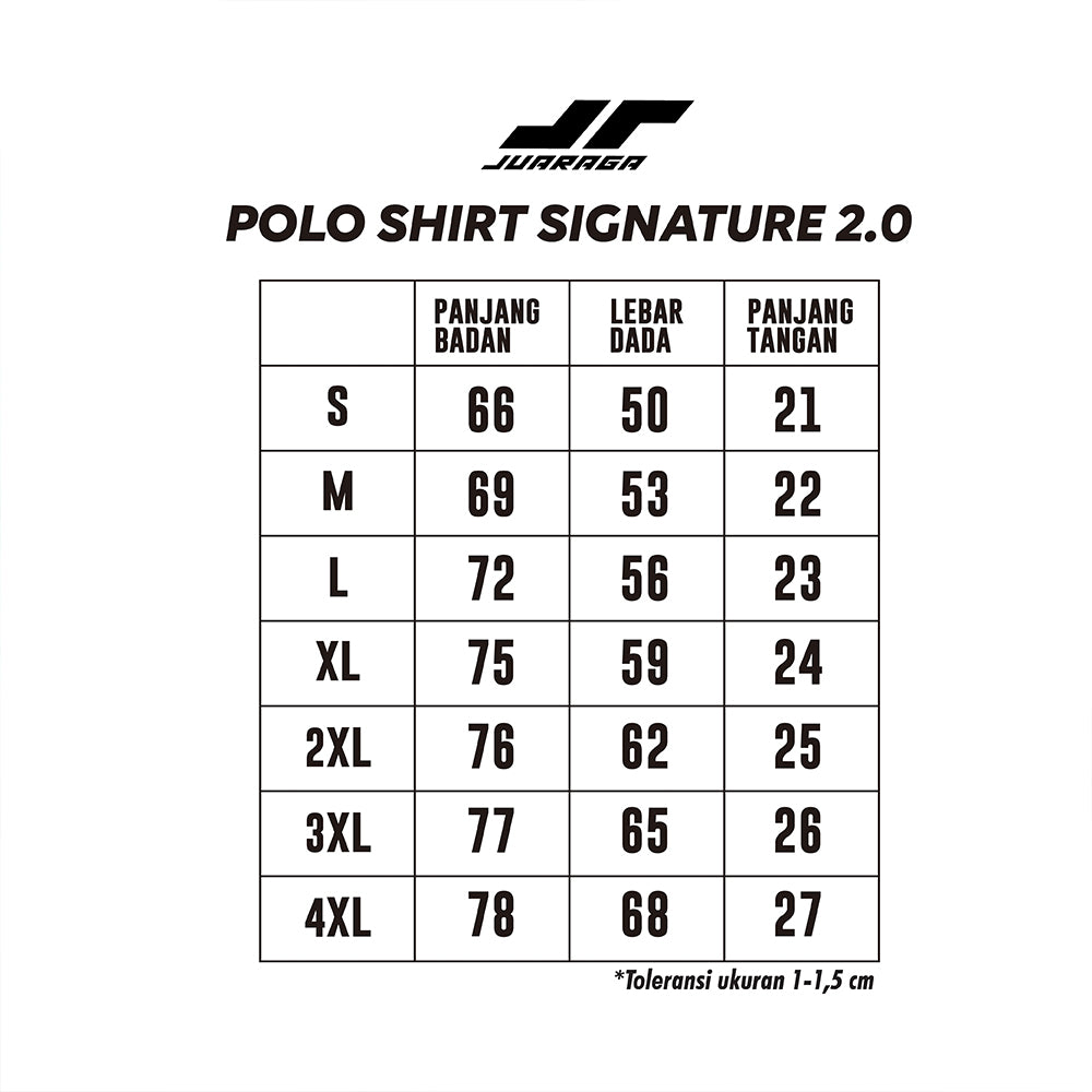 Juaraga JR Polo Signature 2.0 - Pria - Black/White/Turquoise - 100% Cotton - Breathable/Berkelas/Profesional/Olahraga/Padel/Golf/Tennis