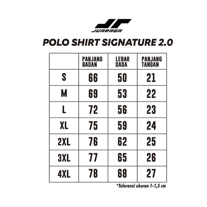 Juaraga JR Polo Signature 2.0 - Pria - Black/White/Turquoise - 100% Cotton - Breathable/Berkelas/Profesional/Olahraga/Padel/Golf/Tennis