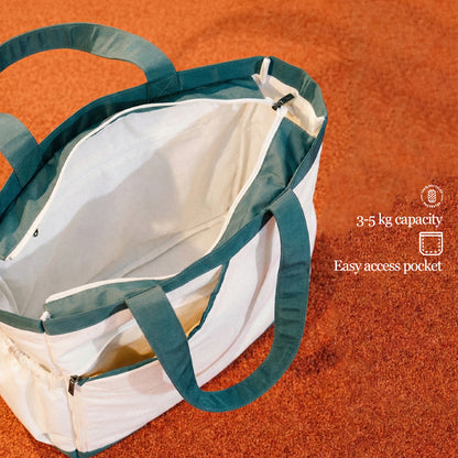 Juaraga JR Rover Bag – Padel Tote Teal White 1 Slot Raket Lightweight Sport Lifestyle - Padel Collection 2026