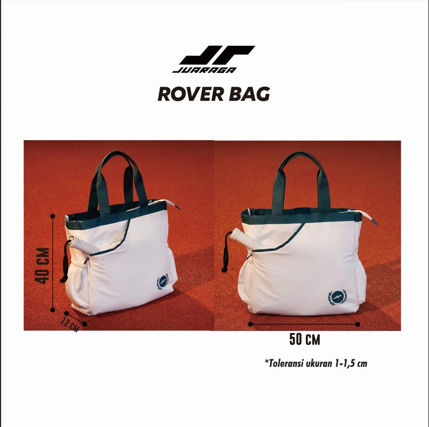 Juaraga JR Rover Bag – Padel Tote Teal White 1 Slot Raket Lightweight Sport Lifestyle - Padel Collection 2026