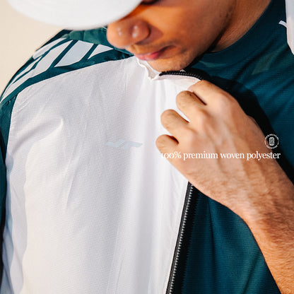 Juaraga JR Vast Jacket – Premium Sport Jacket Teal White Water Repellent Lightweight Active Lifestyle - Padel Collection 2026