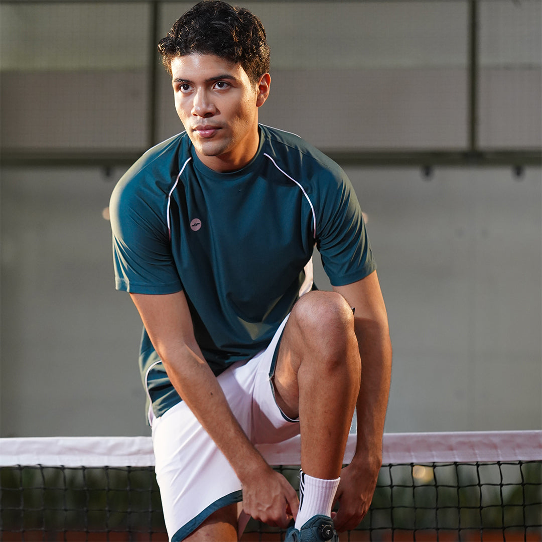 Juaraga JR Brio Jersey Teal – Performance Padel Jersey Raglan Anti UV Quick Dry - Padel Collection 2026