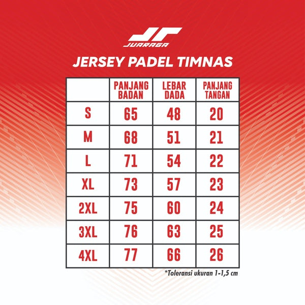 JERSEY TIMNAS PADEL MEN VOL 2