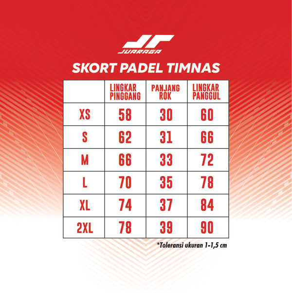 Juaraga Glide Skort Timnas Padel Vol 2