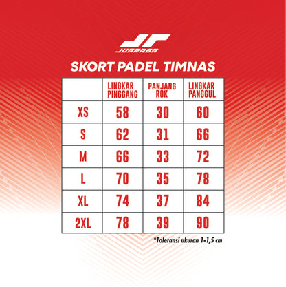 Juaraga Glide Skort Timnas Padel Vol 2