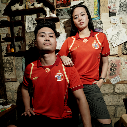 Official Merchandise - Juaraga Persija Jersey Stadium Version ShortSleeve Home 2025 - Merah