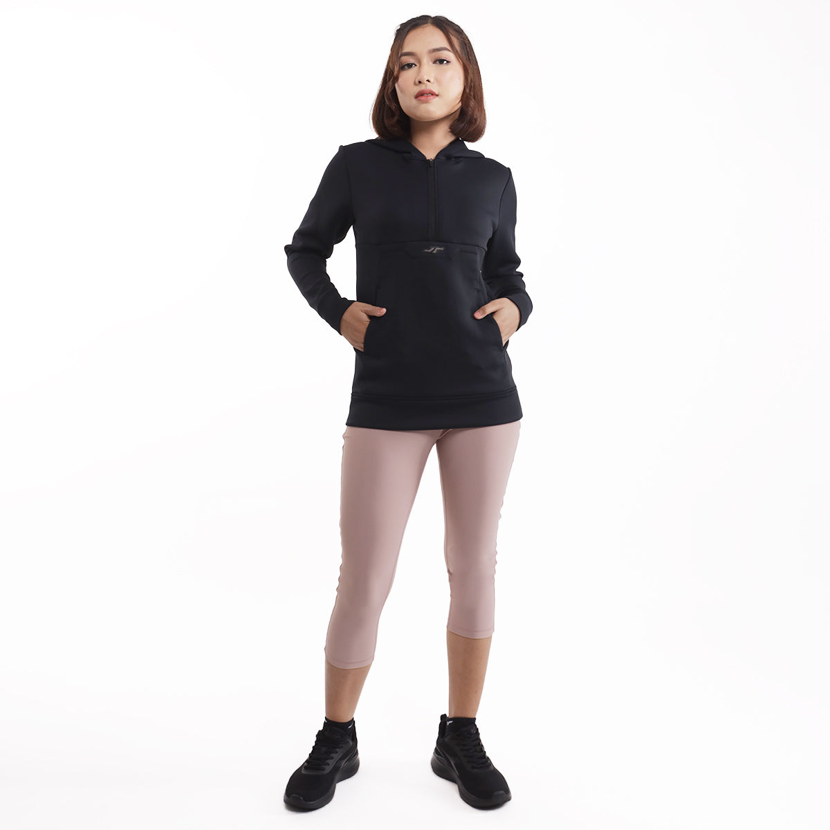 Juaraga Sweater Woman Hoodie - JR Cozy - Hitam