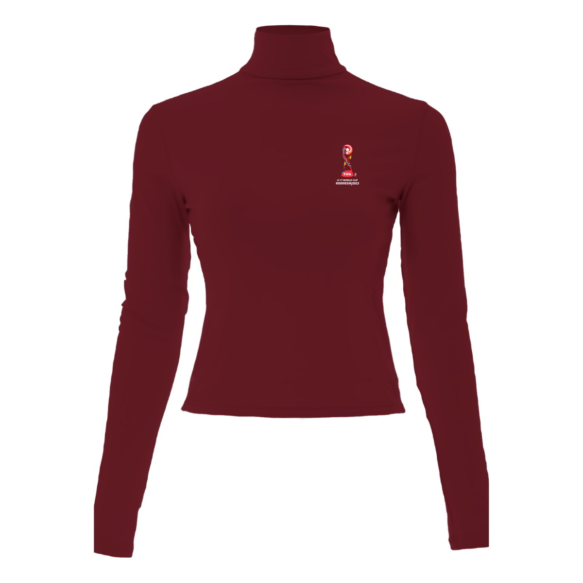 Juaraga FIFA U-17 World Cup Jersey Turtle Neck - Gracefit - Merah Maroon