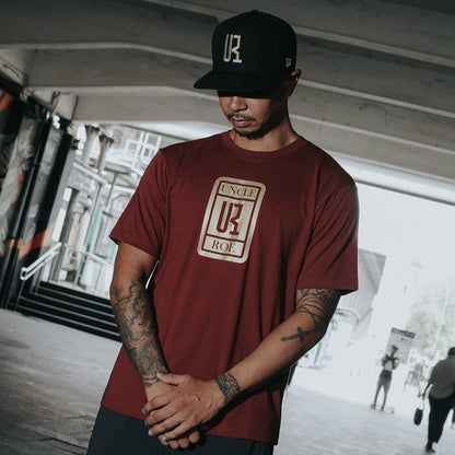 Juaraga T-Shirt - JR Essential Tee Uncle Roe - Merah Maroon