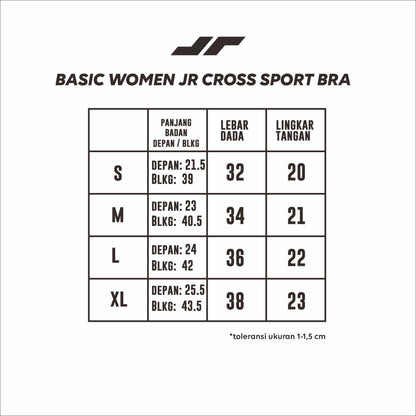 Juaraga Sport Bra / Legging - Wanita JR Cross - Putih Ivory
