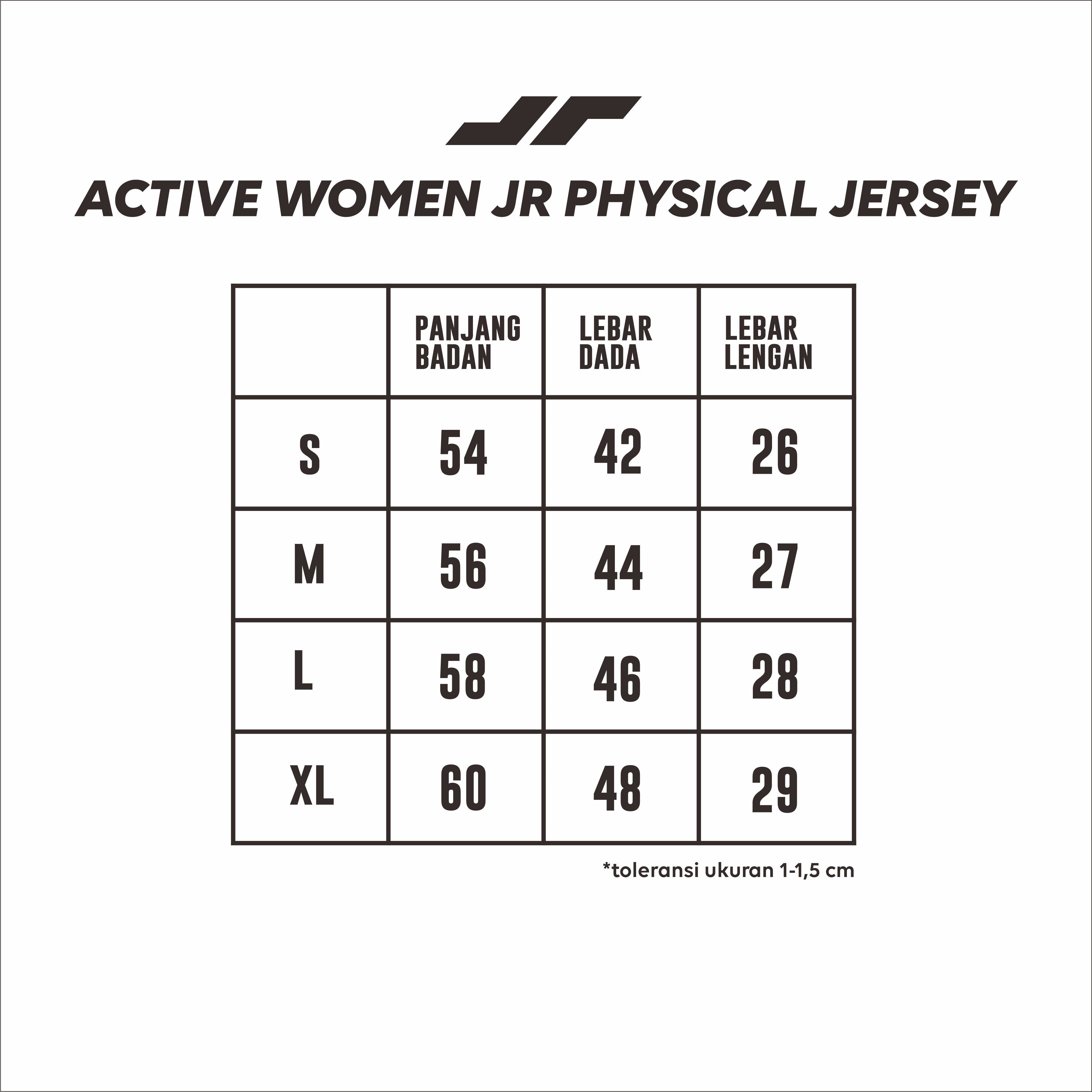 Juaraga Jersey Sport - Wanita JR Physical - Hitam