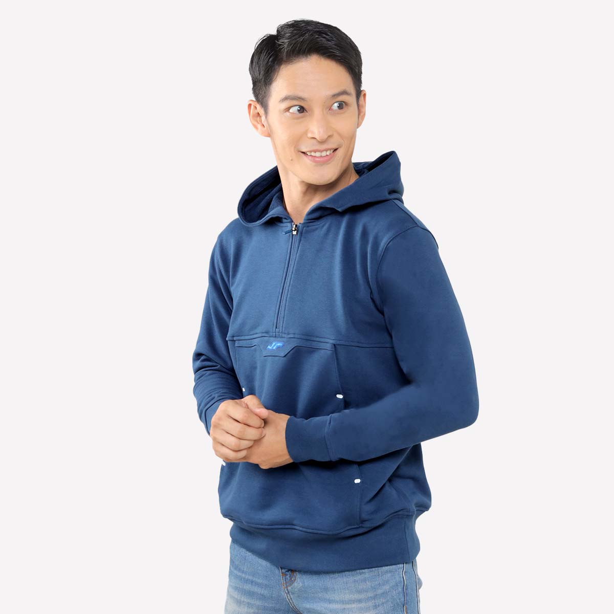 Juaraga Sweater Hoodie - JR Solid - Navy