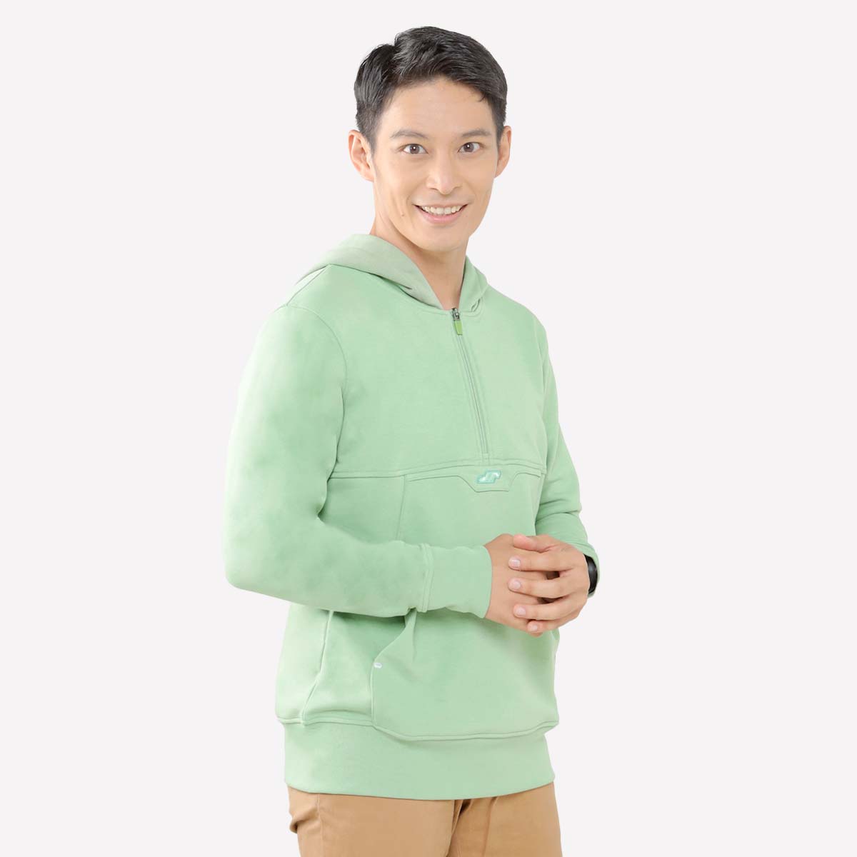 Juaraga Sweater Hoodie - JR Solid - Hijau Olive