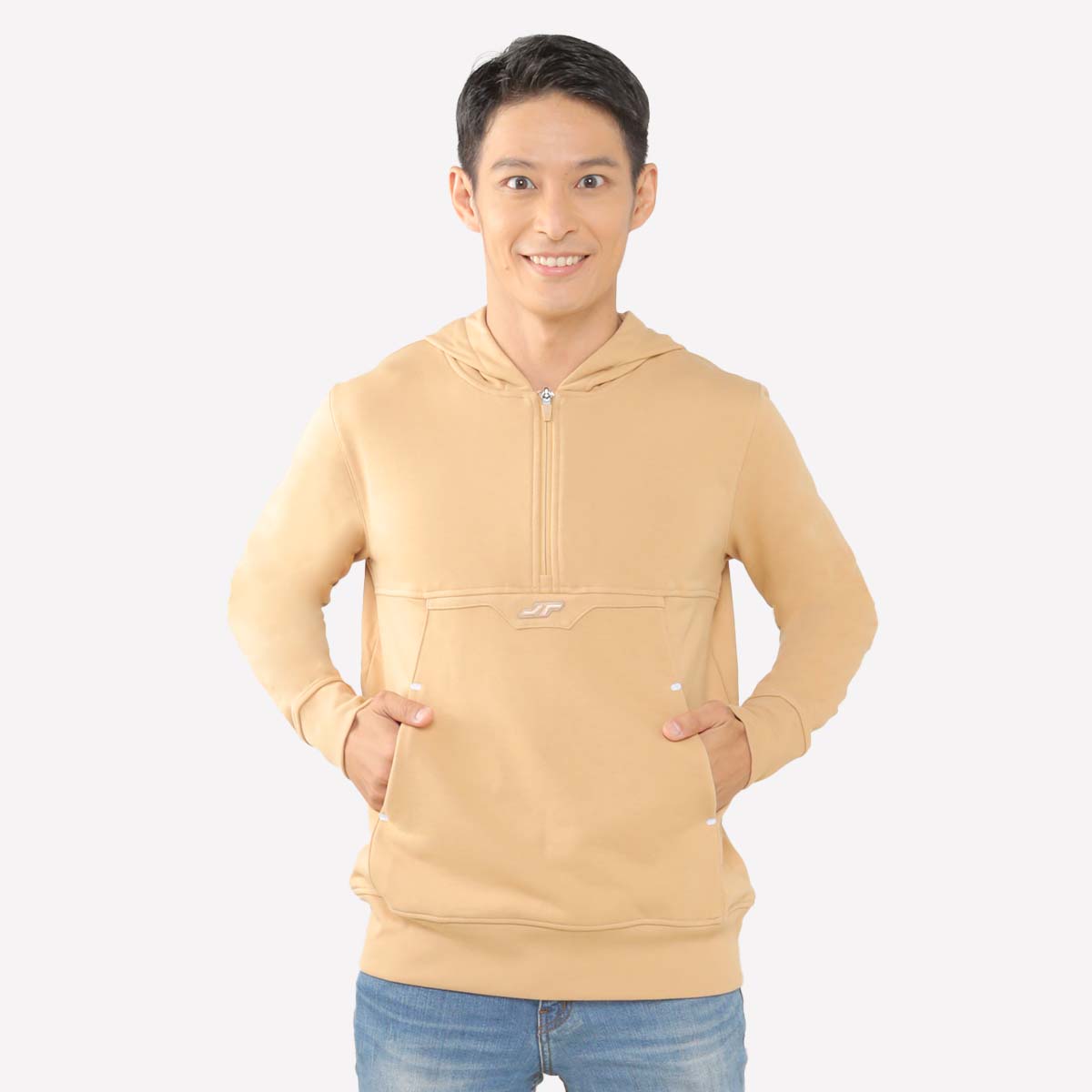 Juaraga Sweater Hoodie - JR Solid - Coklat