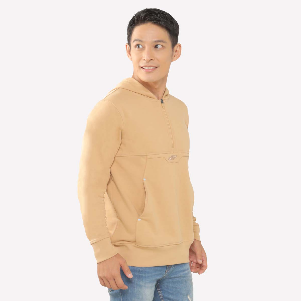 Juaraga Sweater Hoodie - JR Solid - Coklat