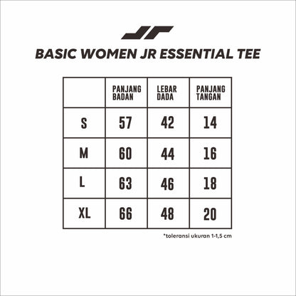 Juaraga T-Shirt - Wanita Jr Essential Tee - Hitam