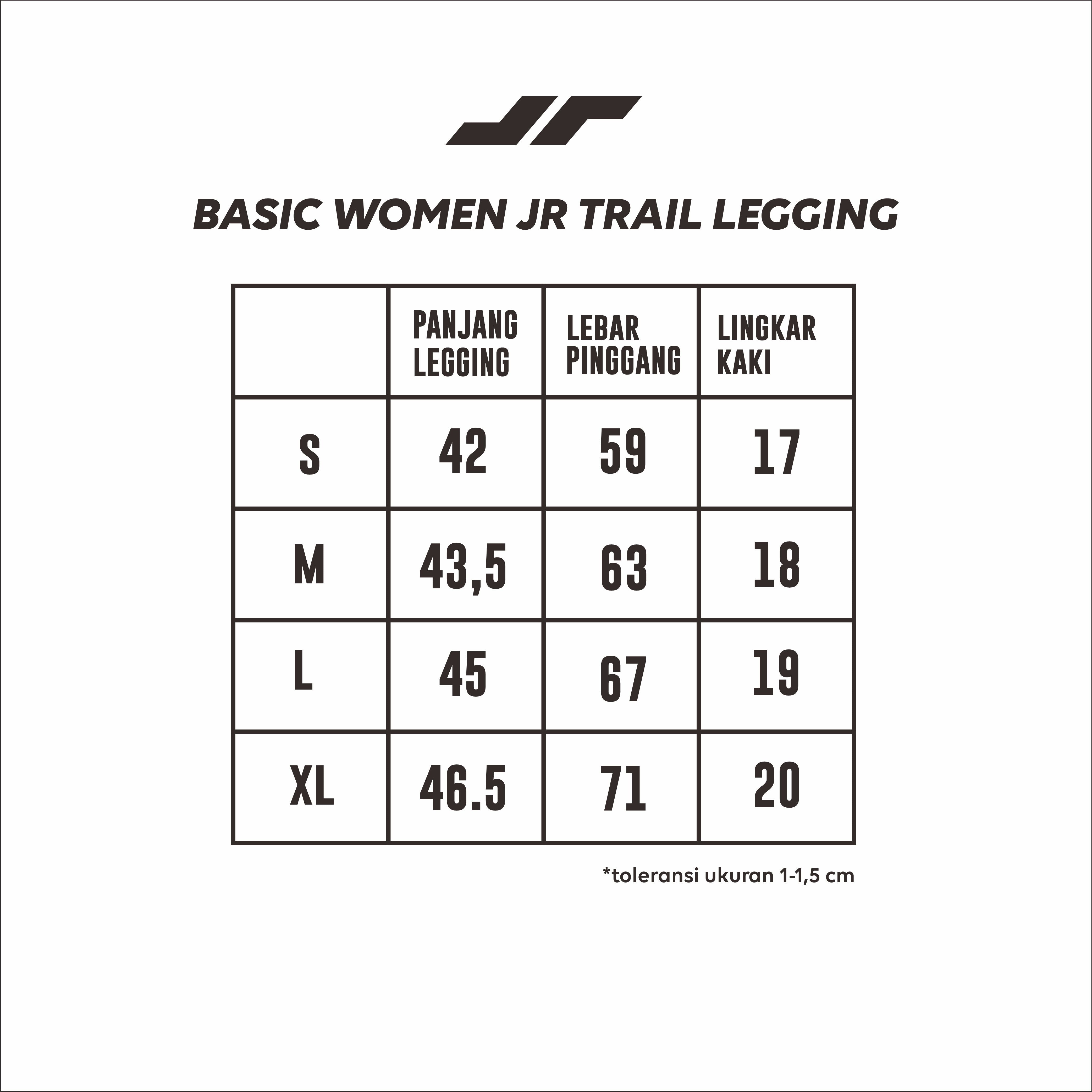 Juaraga Celana Legging - Wanita JR Trail - Hitam
