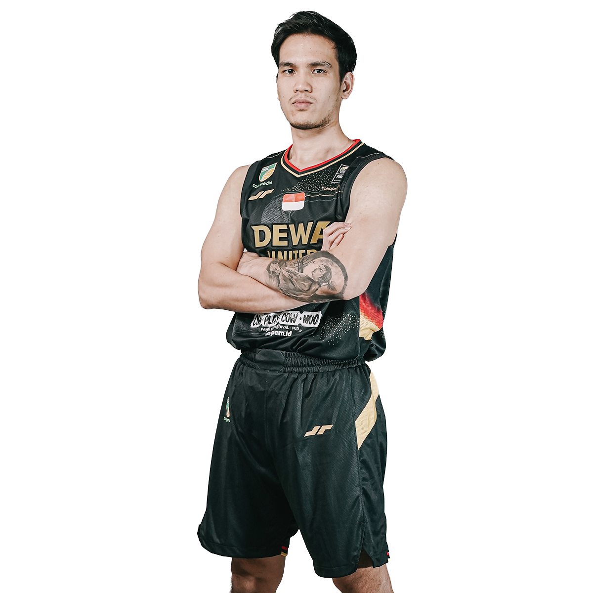 Juaraga Dewa United Jersey Basket - Match Home 2024 - Hitam