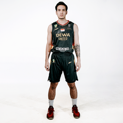 Juaraga Dewa United Jersey Basket - Match Home 2024 - Hitam