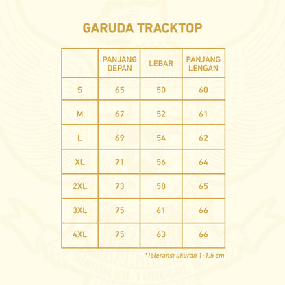 Juaraga Jaket Tracktop - Garuda Juara - Putih