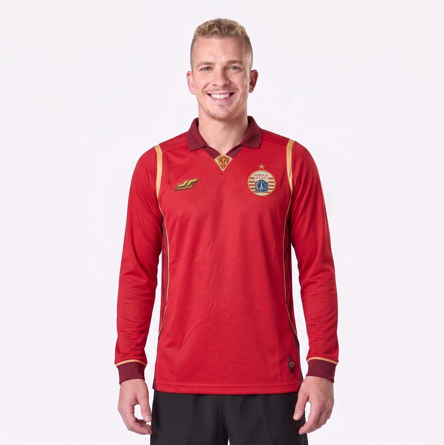 Juaraga Persija Jersey Match Stadium Version 2025 – Long Sleeve Home Merah