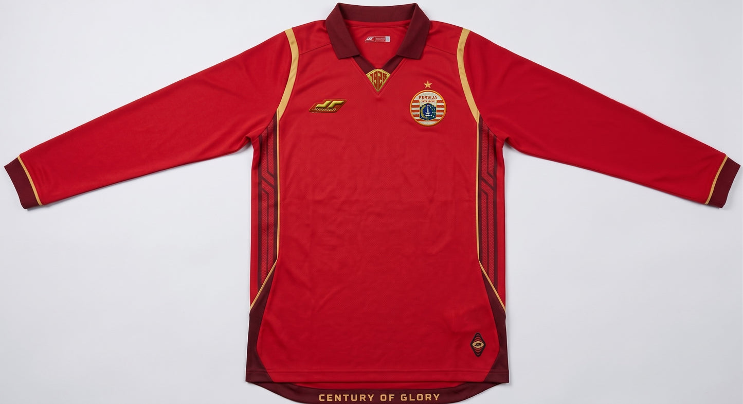 Juaraga Persija Jersey Match Stadium Version 2025 – Long Sleeve Home Merah