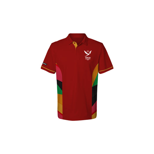 Polo Shirt Dri-Fit PON XXI 2024 - Jaya - Merah