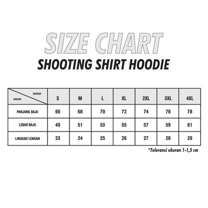 Juaraga Satria Muda Shooting Shirt Hoodie Basket 2023 - Biru