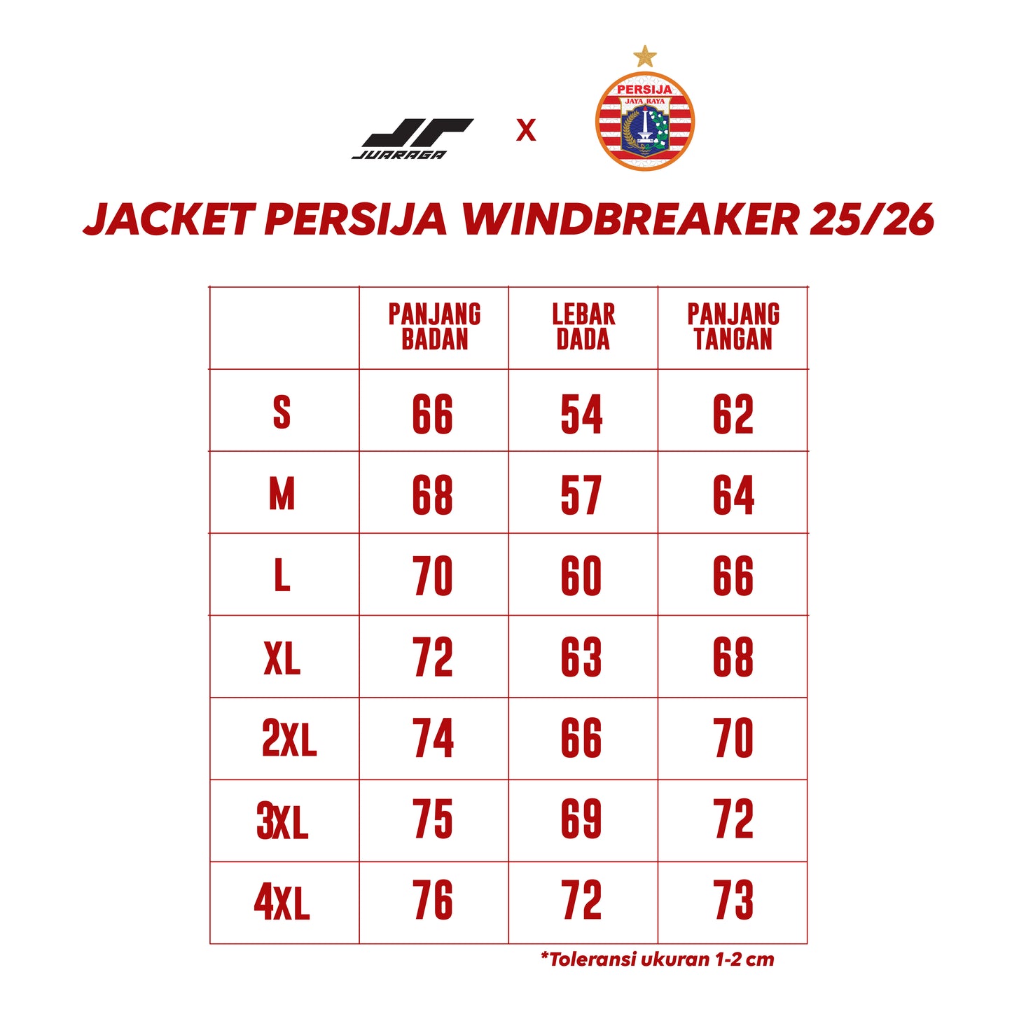 JUARAGA Persija Windbreaker 2025 - Hitam