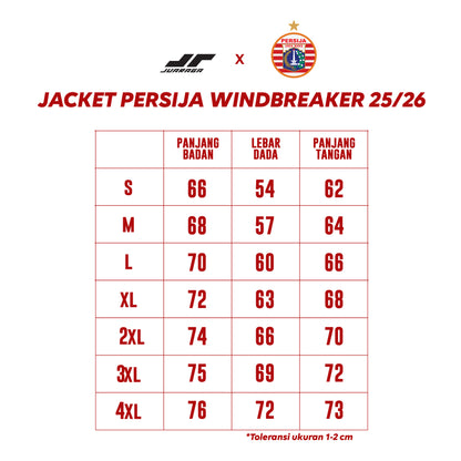 JUARAGA Persija Windbreaker 2025 - Hitam