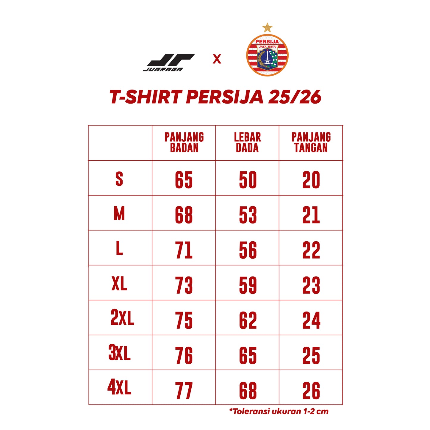 Juaraga Persija T-Shirt 1928 Red Gold Special Edition