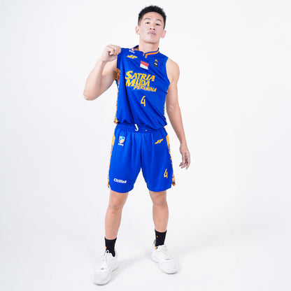 Juaraga Satria Muda Pertamina Jersey Basket - Match Home 2025 - Biru