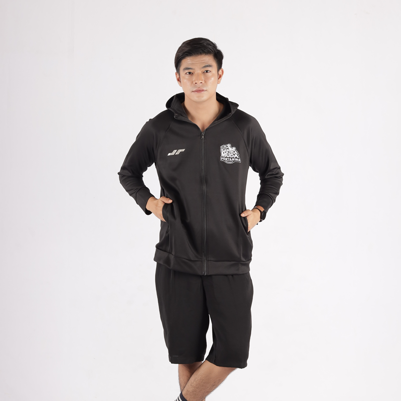 Juaraga Satria Muda Jaket Hoodie - Hitam