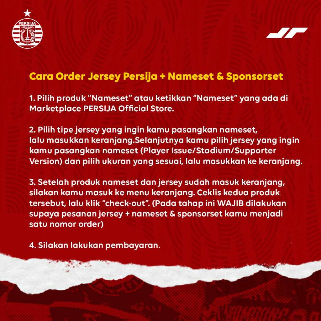 Juaraga Persija Jersey - Player Issue Sponsor Vortexion Player 2023