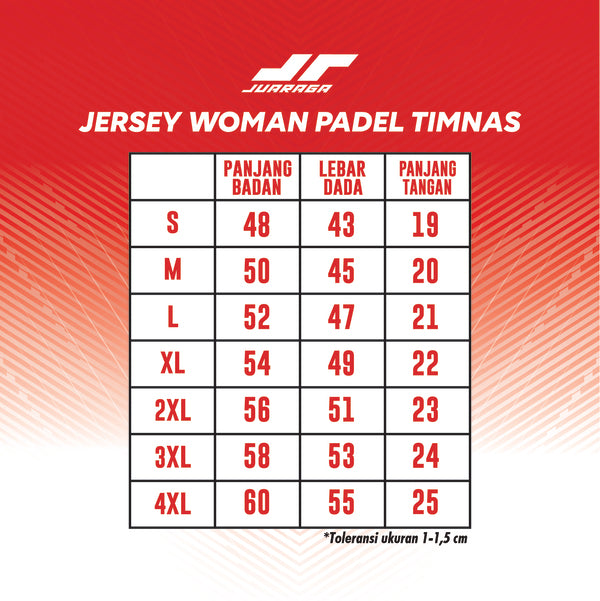 JERSEY TIMNAS PADEL WOMEN VOL 2