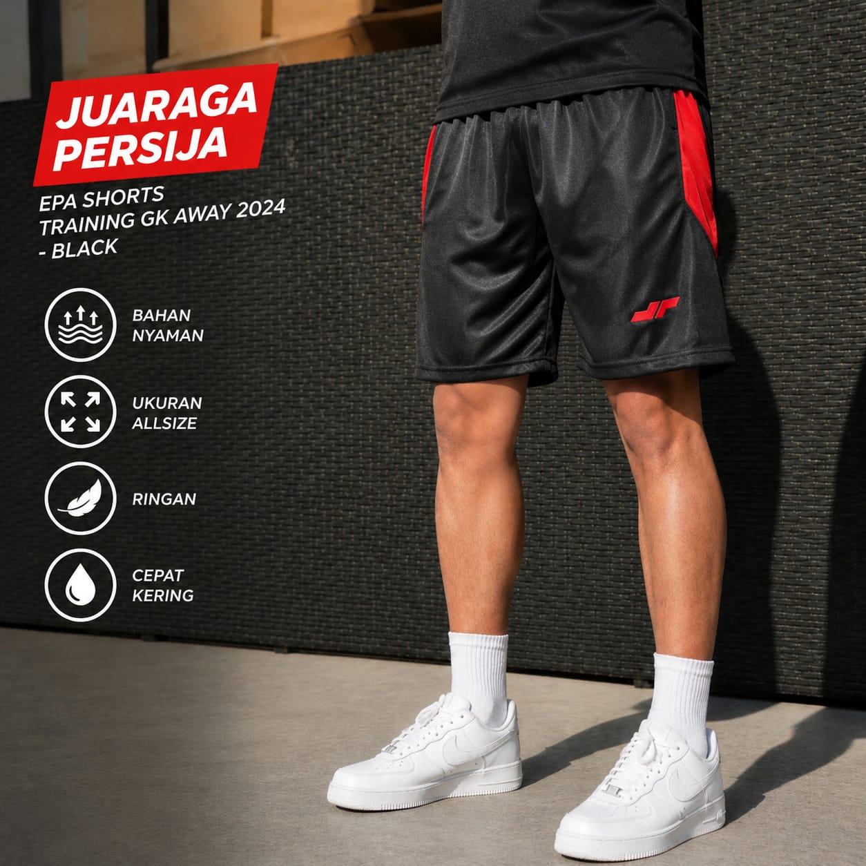 Juaraga Persija EPA Shorts Training 2024 GK Away - Black