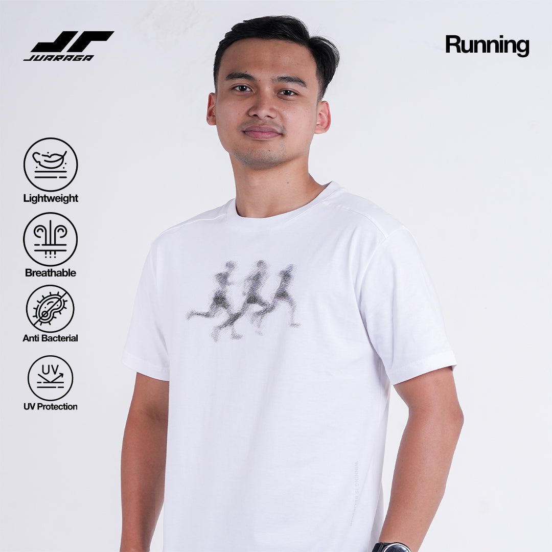 Juaraga T-Shirt Running Flow - Putih