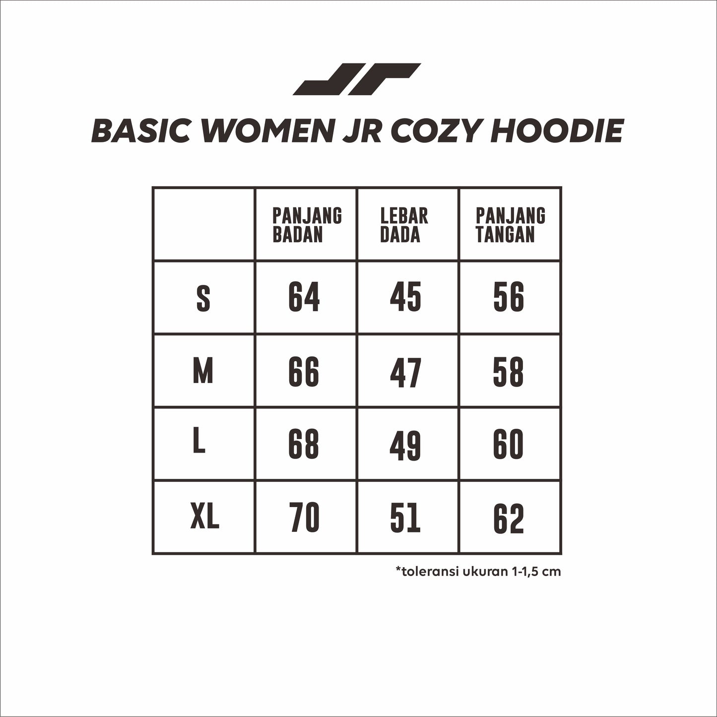 Juaraga Sweater Woman Hoodie - JR Cozy - Hitam