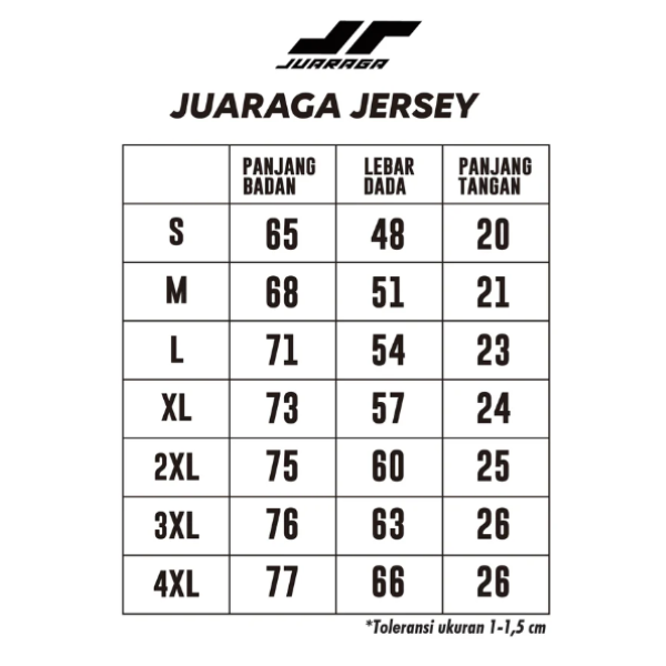 Juaraga Jersey Running WIB 2026 - Black