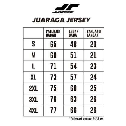 Juaraga Jersey Running WIB 2026 - Black
