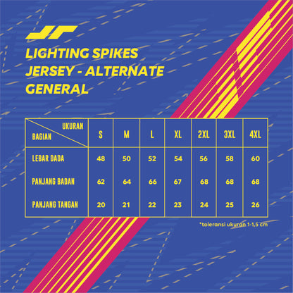 JUARAGA Jakarta Electric PLN Jersey Voli - Match Alternate 2024 - Biru-Pink