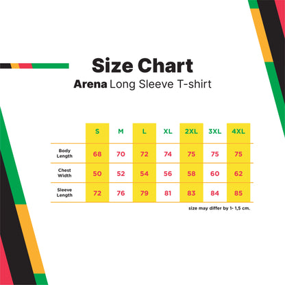 T-Shirt PON XXI 2024 Lengan Panjang - Arena - Merah