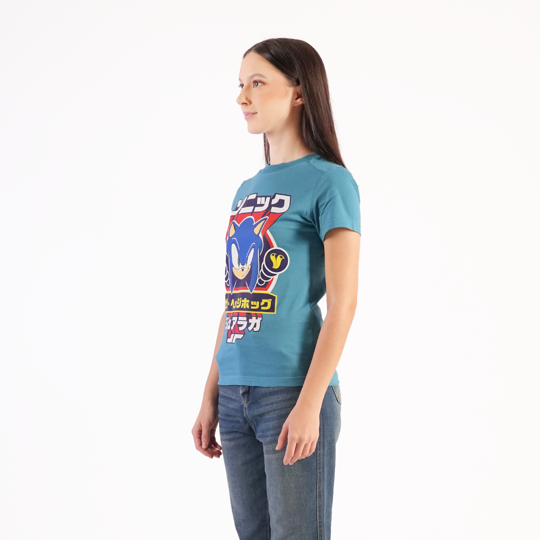 Juaraga Sonic T-Shirt Wanita - Force Peacock - Biru