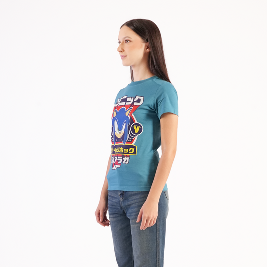 Juaraga Sonic T-Shirt Wanita - Force Peacock - Biru