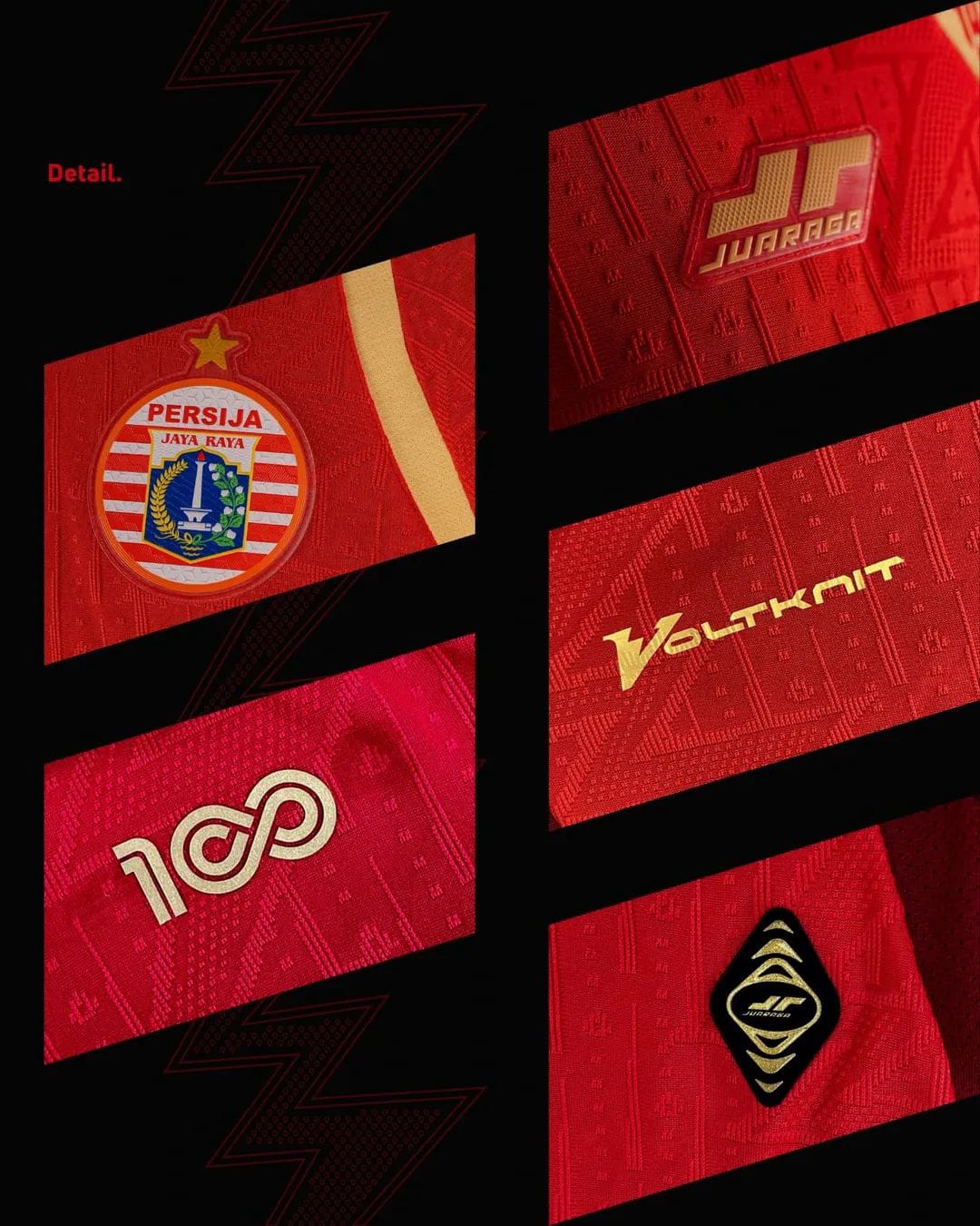 Juaraga Persija Match Jersey Player Issue 2025 Voltknit - Player Home - Merah