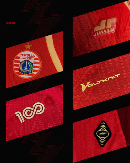 Juaraga Persija Match Jersey Player Issue 2025 Voltknit - Player Home - Merah