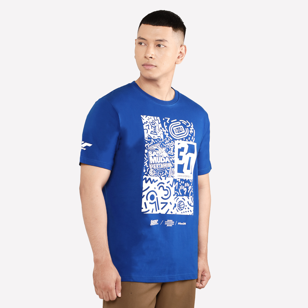 Juaraga Satria Muda T-Shirt C - 30th Anniversary - Biru