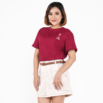 Juaraga FIFA U-17 World Cup T-Shirt - Wanita Aspire - Merah Maroon